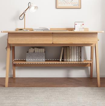 Großhandel B2B Massivholz Arbeits Tisch Computer Schreibtisch 120cm Kautschuk Set mit Stuhl